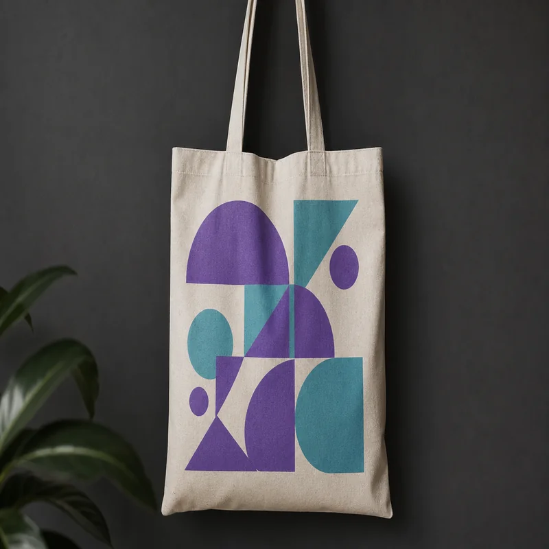 AI-generated design on tote bag